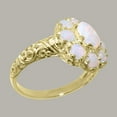 thumbnail image 3 of LBG British Made 14k Yellow Gold Opal ring Womens Statement Ring - 33 size options - Size 11.75, 3 of 8