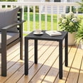 thumbnail image 2 of Outsunny Table d'Appoint Extérieur de 45,5 cm Résistant aux Intempéries pour Jardin, Noir, 2 of 10