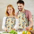 thumbnail image 5 of Butterfly Flower Plant Pattern Apron-Garden Aprons for Women with Pockets-Cotton Linen Waterproof Kitchen Cooking Gardening Aprons Adjustable for Kitchen,Cooking,BBQ and Salon 33x27 Inch, 5 of 7