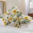 thumbnail image 2 of Lumbar Pillow Covers 20x12 Inch Set of 2, Sunflower Bee Waterproof Outdoor Pillow Covers, Vintage Summer Botanical Farmhouse Decorative Cushion Pillowcases for Couch, Sofa, Bed, Garden, Patio, 2 of 9
