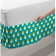 thumbnail image 2 of Yellow Bird Bed Skirt, Repetitive Cartoon Baby Chickens in Cracked Eggs Pattern, Elastic Bedskirt Dust Ruffle Wrap Around for Bedding Decor, 4 Sizes, Seafoam Yellow, by Ambesonne, 2 of 2
