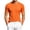 Mens Shirts Orange, variant on Big & Tall Men Athletic Shirt Crew Neck Short Sleeve with Pocket Mesh Workout T-Shirt Fathers Gift S-5XL