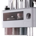 thumbnail image 1 of Wall Mounted Underwear Storage Box - Punch Free Transparent Underwear Rack Cabinet Wardrobe Organizer(White), 1 of 5