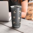 thumbnail image 4 of 20 Oz Cute Pug Puppies Coffee Tumbler Double Wall Insulated Stainless Steel Water Bottle | Metal Reusable Thermoses Flask with Cup Cap | Leak & Sweat Proof with Anti-Dust Lid, 4 of 7