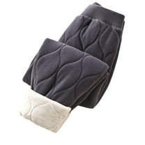 Lmnyox Kids Fall Winter Thermal Pants Thick Warm Elastic Waist Lounge Pants Boys Girls Casual Solid Pants