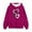 Watermelon Red, variant on Qingpeng Kids Girls Casual Heart Print Long Sleeve Pullover Hoodie Sweatshirt Tops
