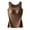 Brown, variant on Rohuuque Thermal Tank Tops for Women Solid Color Sleeveless Base Layer Tank with Built-in Bra Seamless Fall Winter Wearm Tops Black