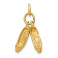 thumbnail image 1 of 14K Yellow Gold Ballet Slippers Charm, 1 of 2
