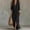 Black, variant on Shift Dress Women Button Down Long Dress Under Dress Black 3/4 Sleeve Collared Maxi Antimicrobial Protection Womens Spring Dress,L