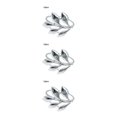 thumbnail image 1 of Bewildely 12 unids/set de servilleteros de alta calidad con forma de hoja, servilleteros para banquetes, decoración de Metal, hebillas para Type3 NO3, 1 of 6