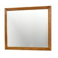 thumbnail image 2 of Benjara Lennart Mid-Cent Modern Mirror, Oak Finish, 2 of 5