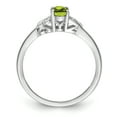 thumbnail image 2 of 925 Sterling Silver Peridot Ring Birthstone August Gemstone, 2 of 10