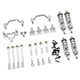 thumbnail image 4 of Kits de actualización de metal para coche RC a escala 1/16, soportes de amortiguadores delanteros y traseros, barras de acoplamiento para Plata, 4 of 9