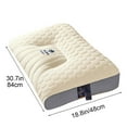 thumbnail image 5 of YHAICO Bed Pillows Bed Pillows & Positioners Rubber Pillow Home Natural Rubber Dormitory Student Cervical Neck Protection Sleep Aid Pillow Core, 5 of 6
