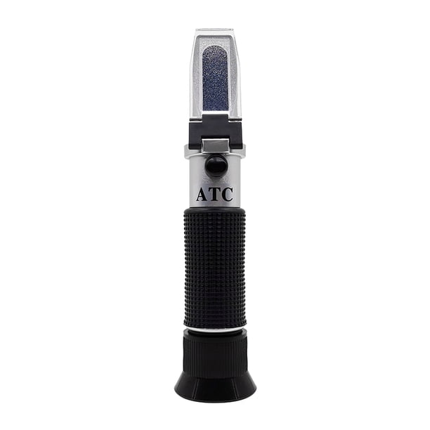 Refractómetro De Fluido De Corte Emulsión Portátil Óptica/Agente De Limpieza/Medidor De Concentración De Aceite De Silicona Detector De Fluido De Limpieza De Mano Negro Herramienta De Medición De Serendint TO005363-02