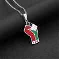 thumbnail image 3 of Gold Palestine Flag Necklace Jewelry For Women, 3 of 5