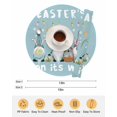 thumbnail image 6 of 15 Inch Round Placemats Set of 4, Blue Gnomes Easter Non Slip Heat Insulation PP Table Mats, Eggs Botanical Carrot Pastoral Washable Place Mats for Kitchen Dining Party Table Decor, 6 of 7