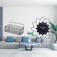 thumbnail image 2 of Cestas De Metal Para Colgar En La Pared, Estantes Flotantes, Organizador De Almacenamiento De Alambre, Decoración De Pared Simple Con Forma De Flor Para Cocina, Baño Y Sala De Estar., 2 of 8