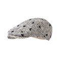 thumbnail image 1 of Gorra plana unisex con estampado clásico de rayas de algodón o mezclilla, 1 of 4