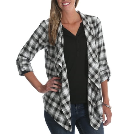 Women's Plaid Fly Away Top