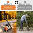 thumbnail image 4 of YNCE 63CC Gas Backpack Leaf Blower 2 Cycle Enginee 665 CFM 205 MPH , 3 HP ,Ergonomic Harness System,Low Vibration and Cruise Control Powerful Gas Blowers for Lawn Yard Care-Gifts for Dad (Orange), 4 of 10