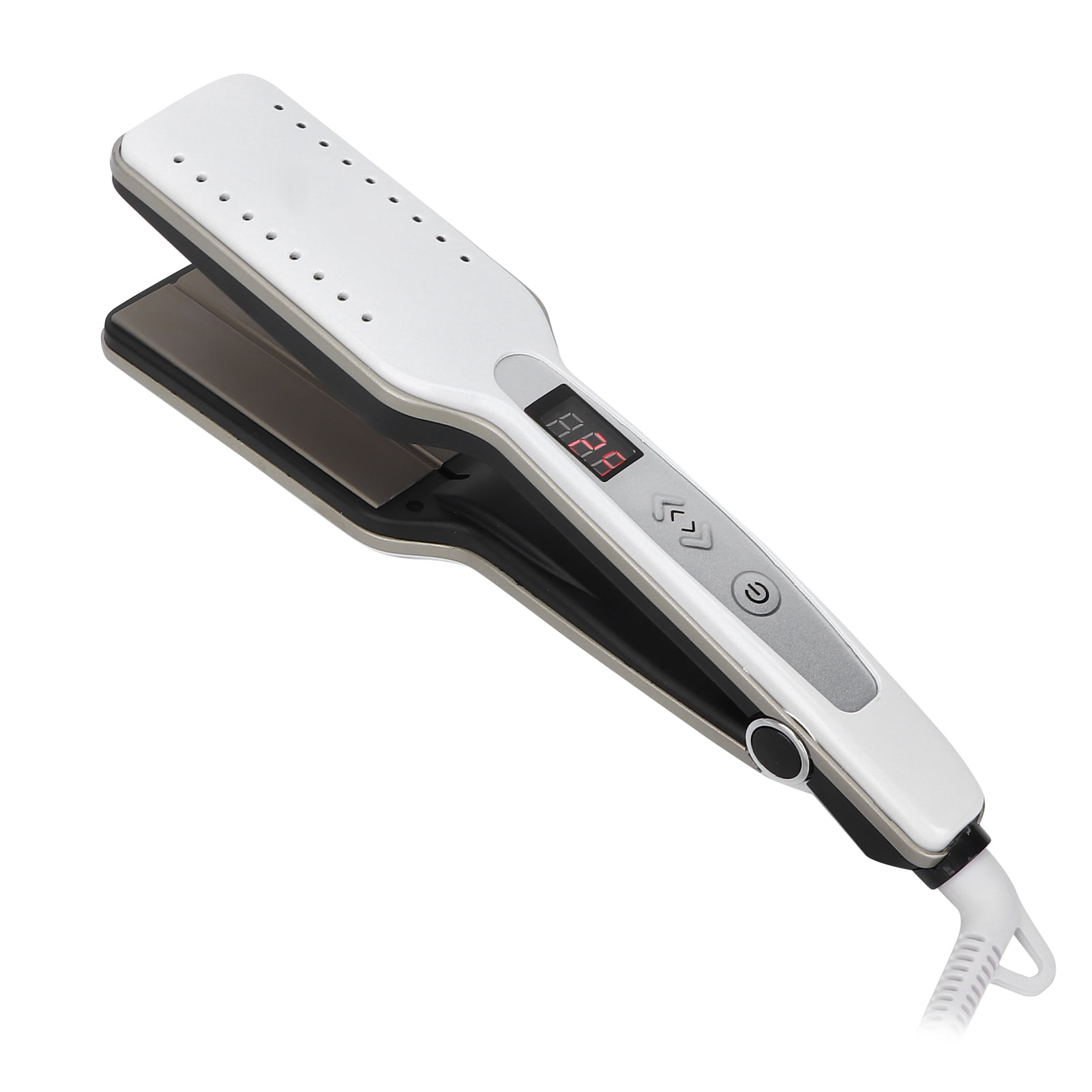 Ccdes Professional Hair Straightener White Ceramic Adjustable