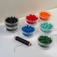 thumbnail image 4 of John Bead 1000pcs 9mm Plastic Crow Beads | Black Pony Bead, 4 of 5
