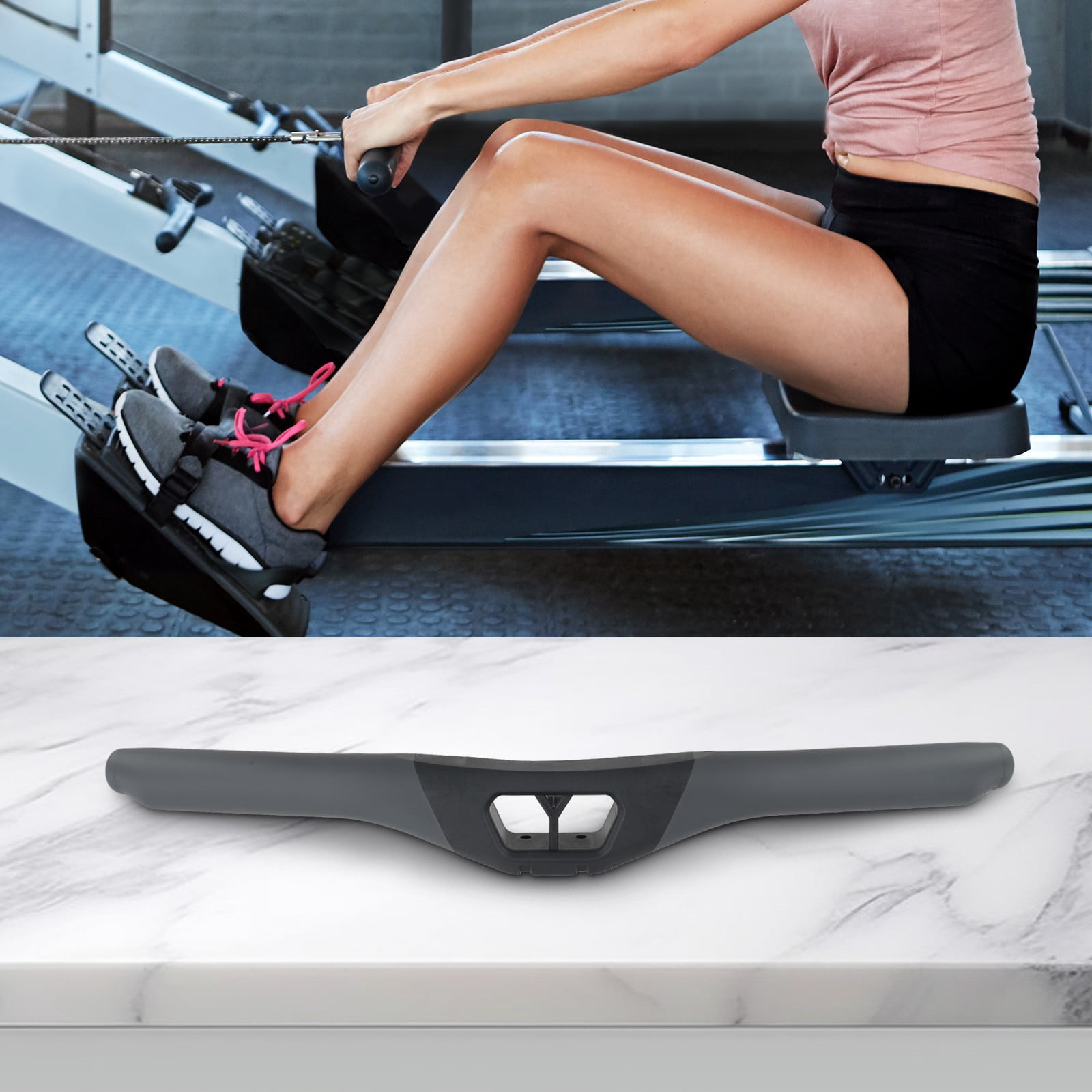 Rowing Machine Handle Assembly Plastic for Concept 2 D/E for Powerfun 500/550
