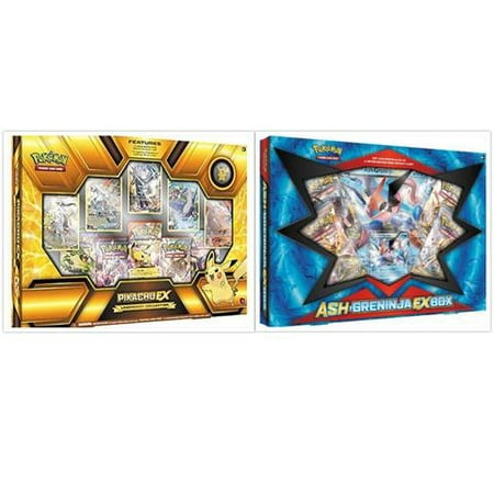 Pokemon Pikachu Ex Legendary Collection Box And Ash Greninja Ex Box Bundle 1 Of Each