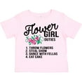 thumbnail image 3 of Inktastic Flower Girl Wedding Duties Girls Toddler T-Shirt, 3 of 5