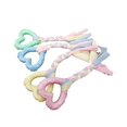thumbnail image 1 of 4 Pieces Puppy Teethers With Cotton Strings, Heart-shaped Rubber For Small Dogs - Aggressive Chew Toys For Dogs, 1 of 5