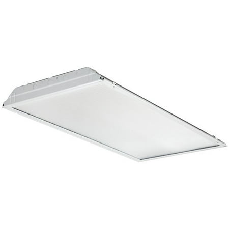 2 ft. x 4 ft. White LED Lay-In Troffer with Prismatic Lens