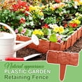 thumbnail image 6 of Landscape Edging Imitation Stone Garden Fence Plastic Garden Edging Border Landscape Decor Interlocking Decorative Panels Flower Bed Path Lawn Outdoor Picket Yard Grass Edge, 6 of 9
