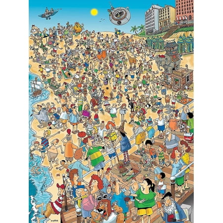 Puzzle 1000 Pezzi All Aboard – Mappa Comica Di Brighton, Illustrazione Tim Bulmer, Dimensioni 66x50 Cm, Cartone Spesso 1,5 Mm