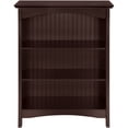 thumbnail image 3 of eHemco 3 Tier Storage Shelf Bookcase with 2 Arched Supports, 40 Inches Height, Cherry, 3 of 8