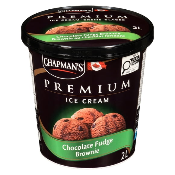 Chapman's Premium Chocolate Fudge Brownie Ice Cream in a Tub, 2L