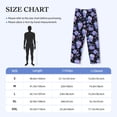 thumbnail image 5 of Daiia flower Skull crystal Men's Sleep Pant with Pockets and Drawstring,Pajama Pants-Large, 5 of 9