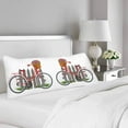 thumbnail image 2 of ABPHOTO Red Bicycle with Flower Body Pillow Covers Pillowcase 20x60 inch Cute Bike White Body Pillow Case Protector, 2 of 2