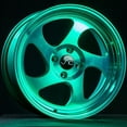 thumbnail image 2 of For 17x8 inch (1 Single Wheel Only) JNC Wheels - 17" JNC034 Transparent Green Rim - 5x114.3 JNC Wheels-18515663622, 2 of 2