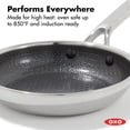 thumbnail image 5 of OXO Trident 8" Hybrid Non-Stick Stainless Steel Fry Pan, Toxin-Free, Dishwasher Safe, Silver, 5 of 7