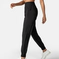 thumbnail image 3 of SWSMCLT Women's Yoga Pants Gym Casual Comfy Hiking Thin Long Sweatpants Jogger Slim Fit Stretch Elastic Waist Joggers Black 12, 3 of 4