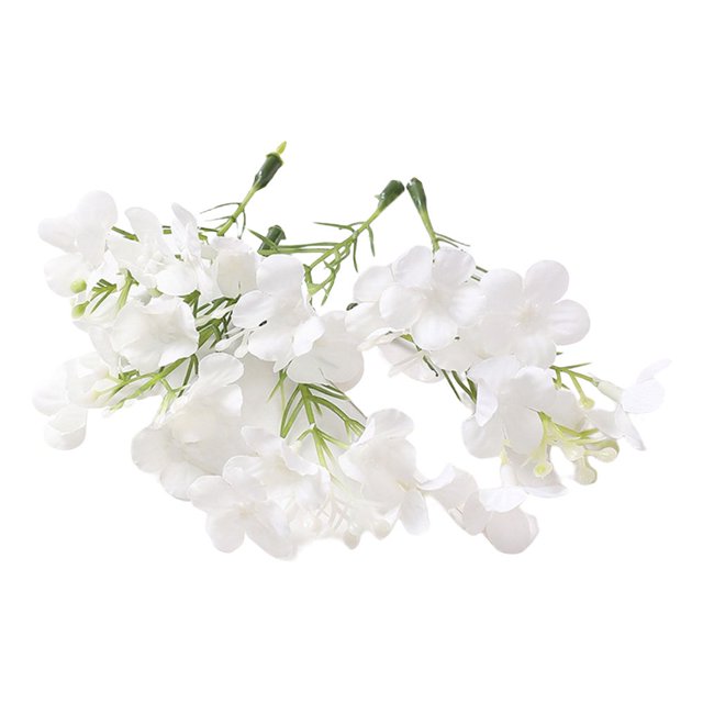 PENGXIANG 10Pcs Artificial Flower Realistic Decorative Exquisite Bridal Headgear Fake Hydrangea Wedding Decor