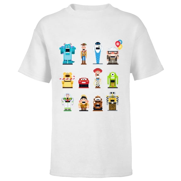 Disney and Pixar Holiday Christmas Nutcracker Characters - Short Sleeve T-Shirt for Kids - Customized-White