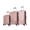 Rose Gold, variant on TUCCI Italy VOLARO 3-Pc Hardside Spinner Luggage Set (20/24/28") - Black