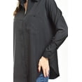 thumbnail image 4 of Camisa con boton de perla Roman Fashion /Juvenil, 5103 (Negro) negro CH, 4 of 5