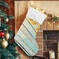 thumbnail image 5 of Coolnut 17.7 Inch Christmas Stockings, 1 PCS Vintage Wooden Flowers Presonalized Large Stocking Sock for Family Holiday Xmas Party Decorations, 5 of 7