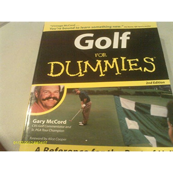 Pre-Owned Golf for Dummies (Paperback) 0764551469 9780764551468