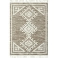 thumbnail image 2 of Luxe Weavers South Western Fringe Geometric Brown 6x9 Area Rug for Living Rooms, 2 of 8