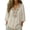 Beige, variant on Women's Linen Embroidered Top 3/4 Sleeve Skin-Friendly Peasant Blouses Square Neckline Lightweight Blouses Boho Tops Office Blouses Tunic Tops Tunic Tops Comfy Black M