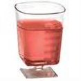 thumbnail image 2 of EMI Yoshi EMI-SPWG2 Squares Pedestal Wine Glass 2 oz - Clear, 2 of 2